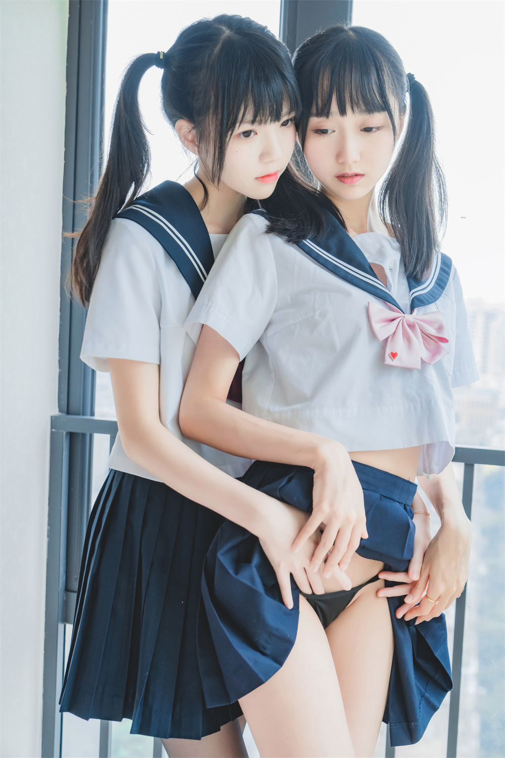 【在线看】桜桃喵 VOL.056 [37P] 桜桃喵&木绵绵 – 她(制服×制服)-密语空间