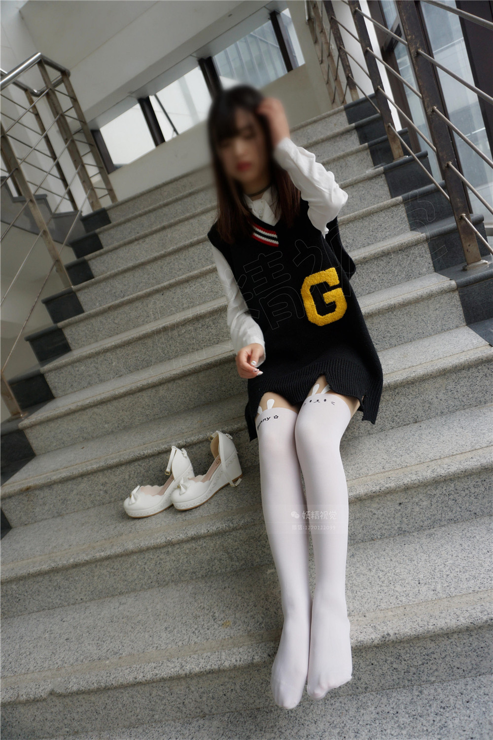 【在线看】[妖精视觉] NO.032 coco 校花的萝莉白丝 [61P]-密语空间